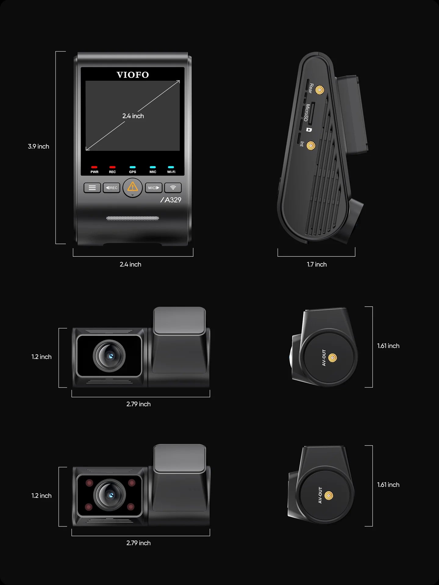 VIOFO A329S (1CH/2CH/3CH)