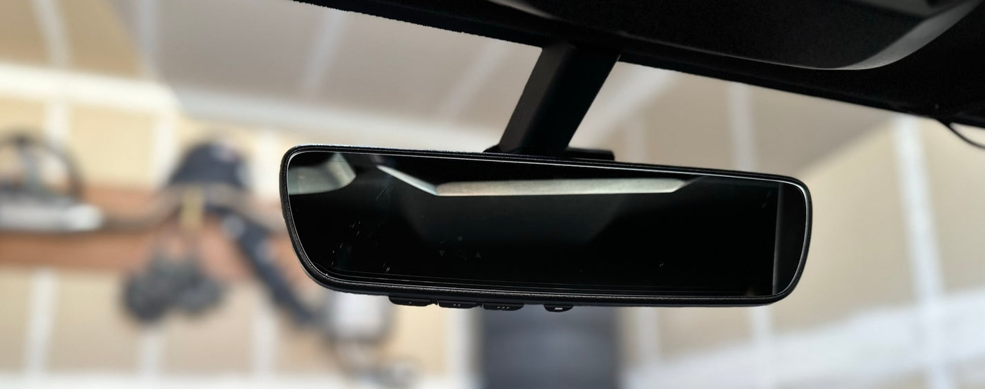GR86/GT86/FRS/BRZ Frameless Mirror w/Homelink, AutoDim, and Dash Cam